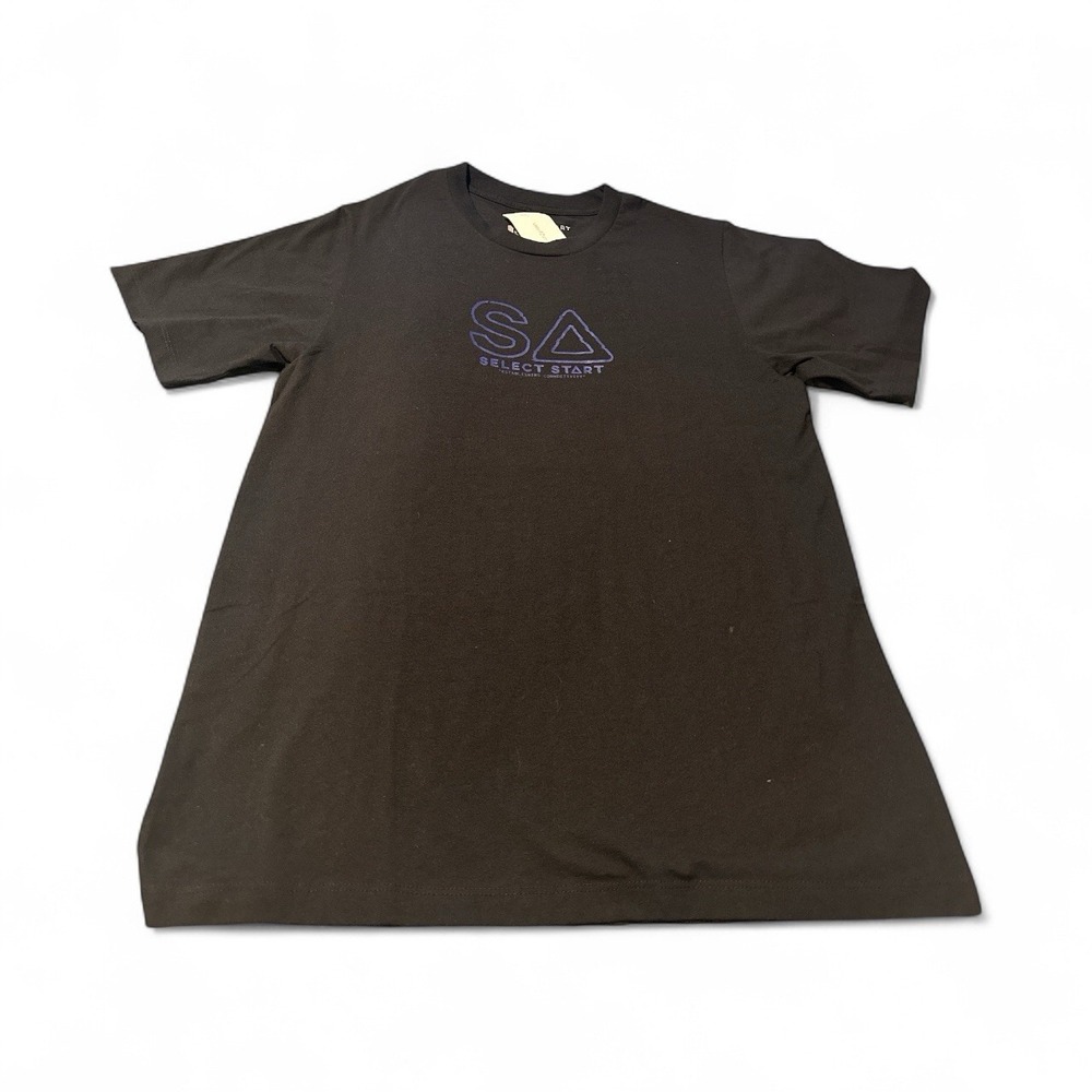 Select Start Urban Outfitters Washed Black Purple Graphics Both Sides Large NWT
